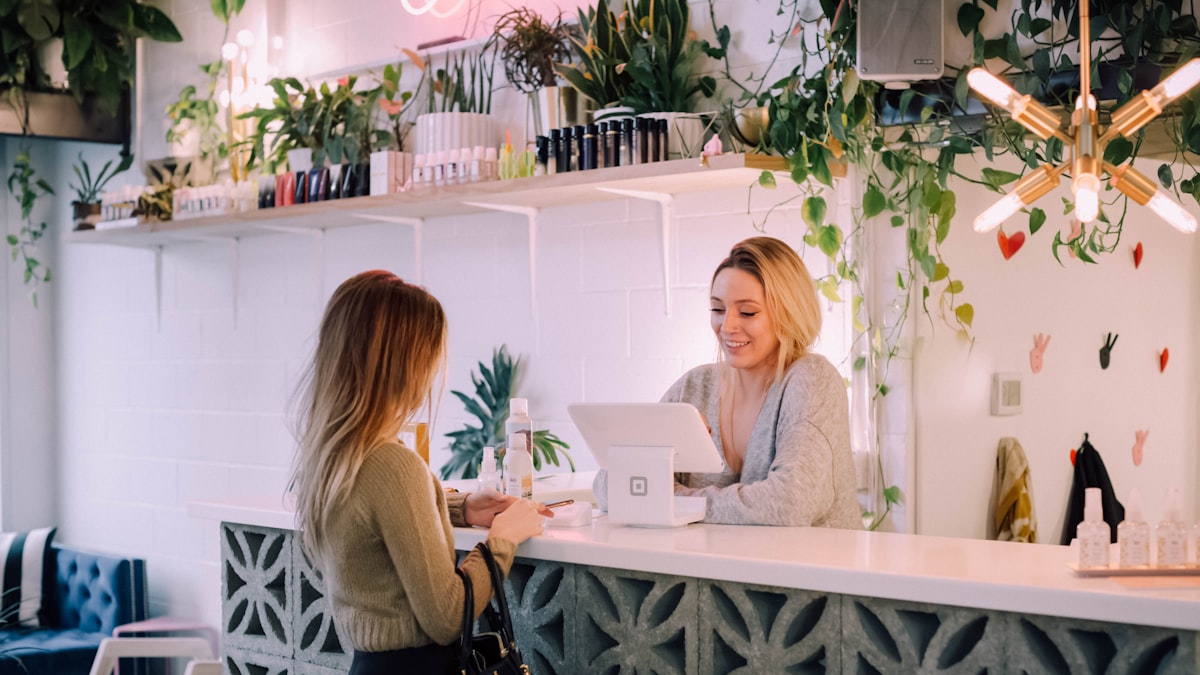 How an AI receptionist books clients while you work