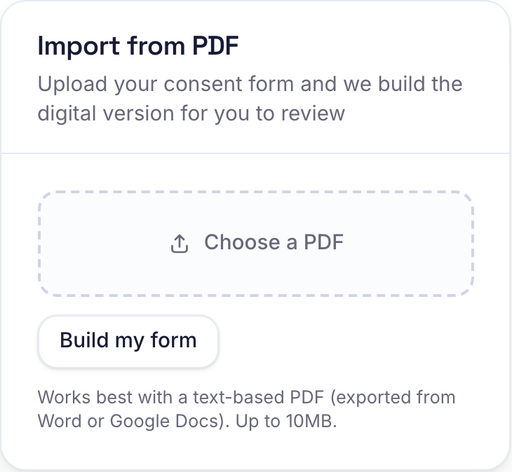 Import your forms and client list without the typing